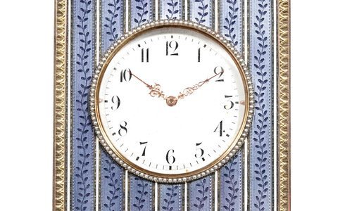 Royal Fabergé clock from Tsar Nicholas II to make auction debut at Piguet