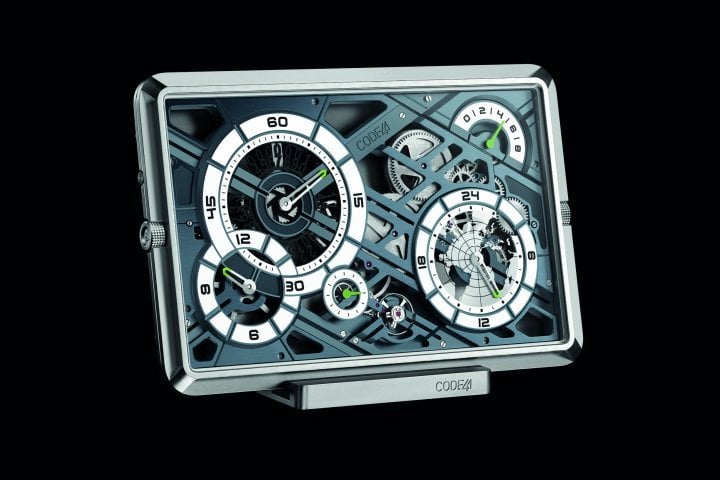 Neither a wristwatch, nor a pocket watch, nor a clock: the Mecascape (a contraction of “mechanical” and “landscape”) offers a two-dimensional approach to the passing of time and embodies the birth of a new horological category.