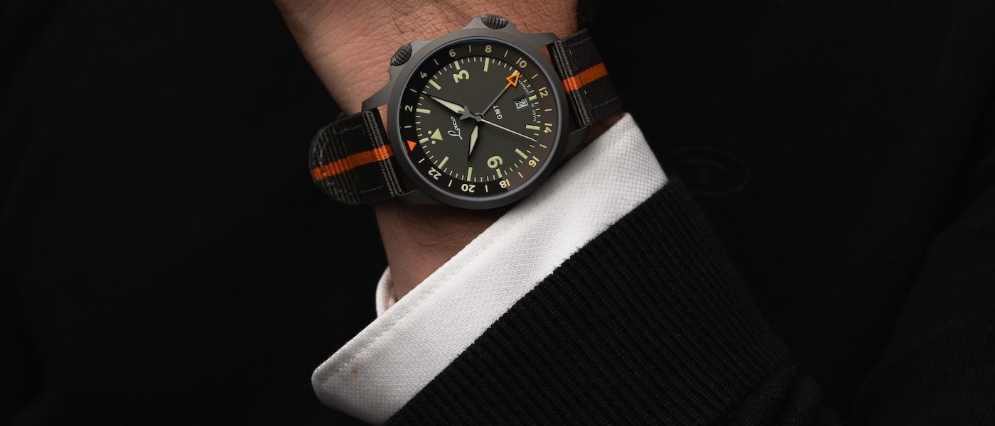 Laco Frankfurt 40 GMT: compact size, full functionality