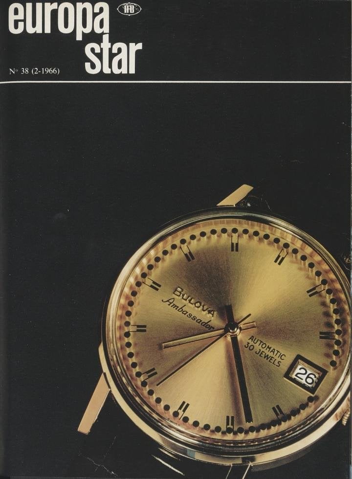 The Bulova Ambassador on the Cover of Europa Star (1966).