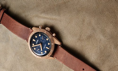 Oris Releases Special Carl Brashear Chronograph in Bronze