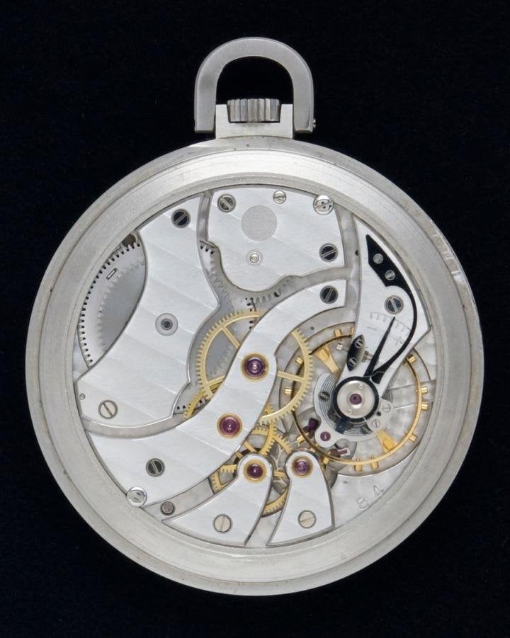 A school piece from the Ecole d'horlogerie de Porrentruy using a IWC caliber (note the chamfering and subtle hand finishing) 