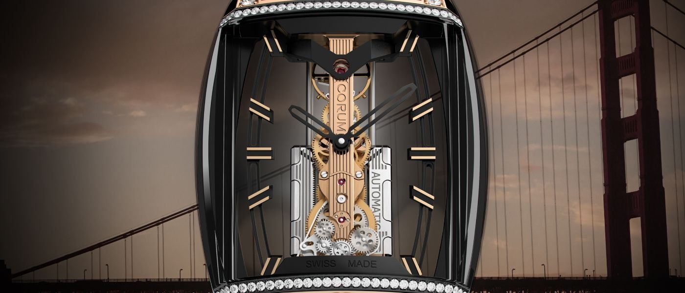 Corum: a new Golden Bridge Automatic with panoramic sapphire case