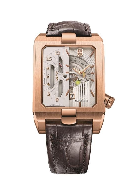 Harry Winston's add gravitas with the Avenue Dual Time Automatic