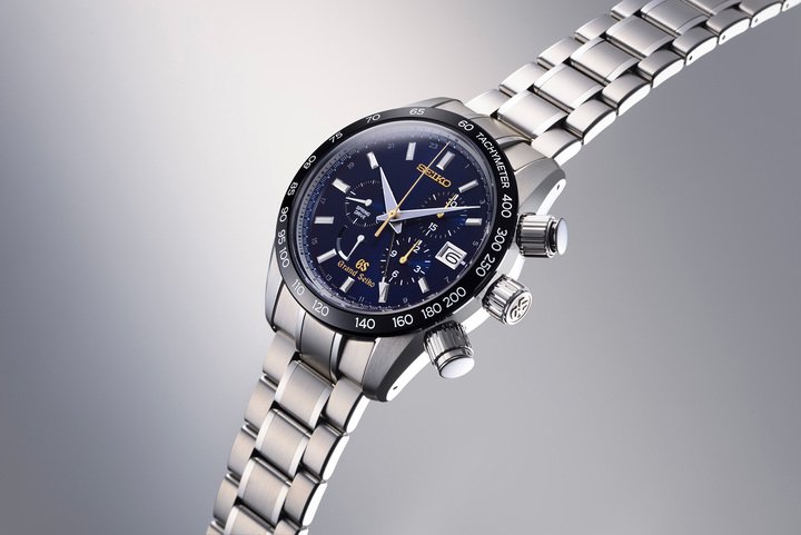 The Grand Seiko 55th Anniversary Drive Chronograph, presented in 2015.