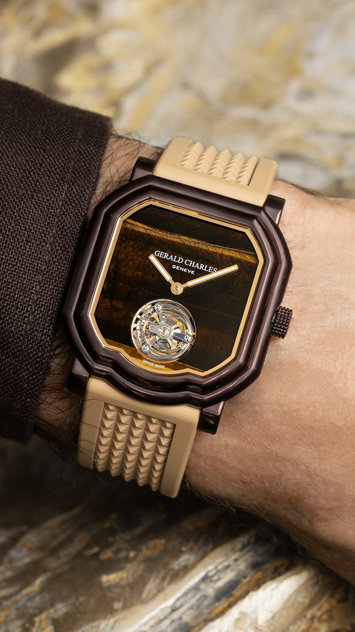 Ahmed Seddiqi and Gerald Charles unveil the Maestro ‘Tiger's Eye' Limited Edition