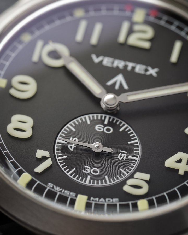 The M100 series are a set of finely honed 40mm tributes to the watches Vertex produced for the British military.