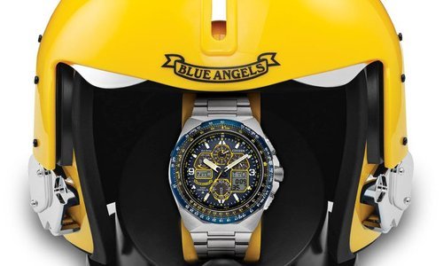 A new Citizen Promaster Blue Angels Skyhawk takes to the skies 