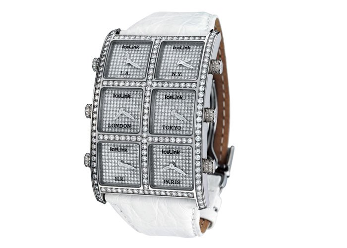 AM0SL: Stainless Steel with 10 carats of VS1 F-G Color Diamonds