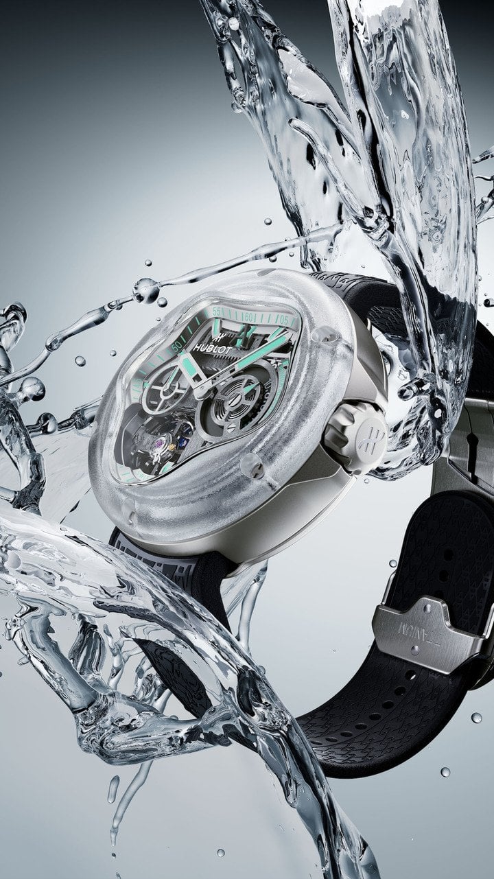 Hublot and Daniel Arsham unveil the MP-17 Arsham splash: a fluid evolution of artistic horology