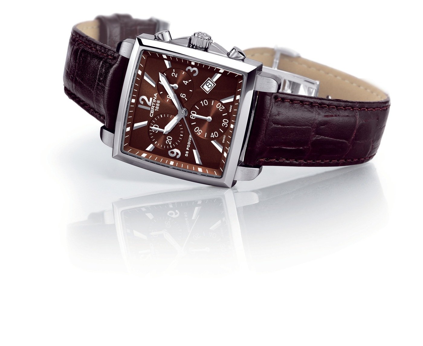 NWT Certina DS Podium Square Brown Dial Ladies Watch 96728ebd457d4d184e809dad8d2a6a.jpg main image 3