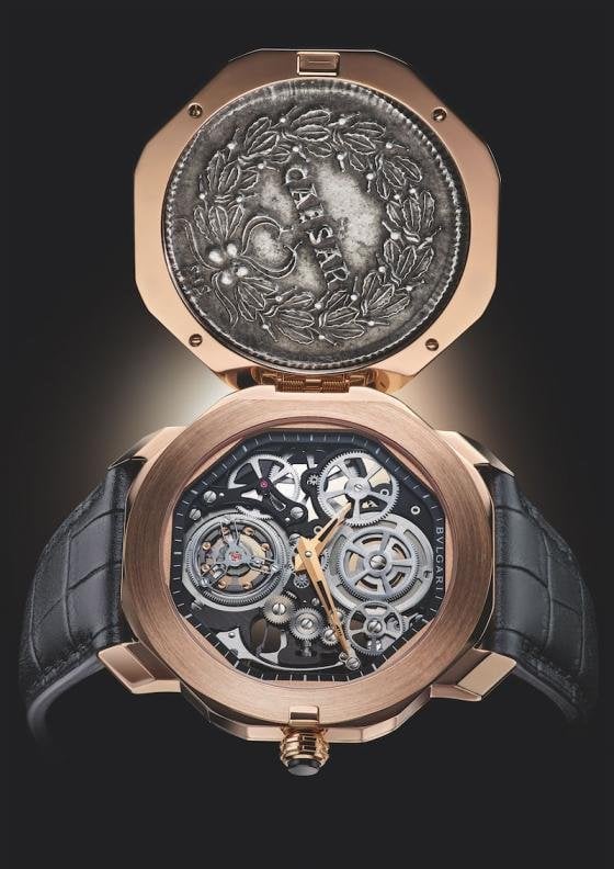 Bulgari releases two new “secret” Monete timepieces 