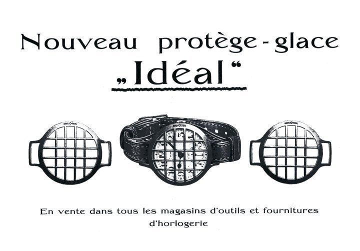 1916: Wartime demands inspire another innovation: a removable metal grid to minimise the risk of glass breakage (Idéal).