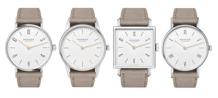 The Duo series: the Tangente, Orion, Tetra and Ludwig models in a smaller diameter and with two hands only
