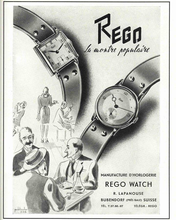 Vintage Rego watch ad 1947 “the working-class watch”