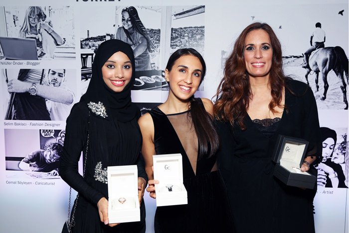 From left to right: Shayma Al-Mughairy, Maddalena Miramonti, Sabrine El Hossamy