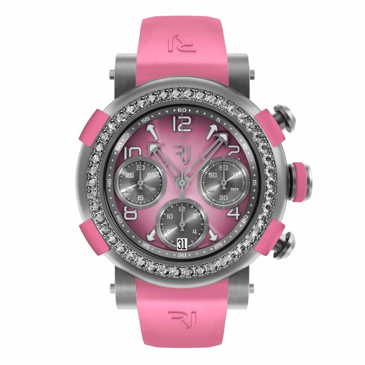 Arraw Chronograph titanium pink diamonds