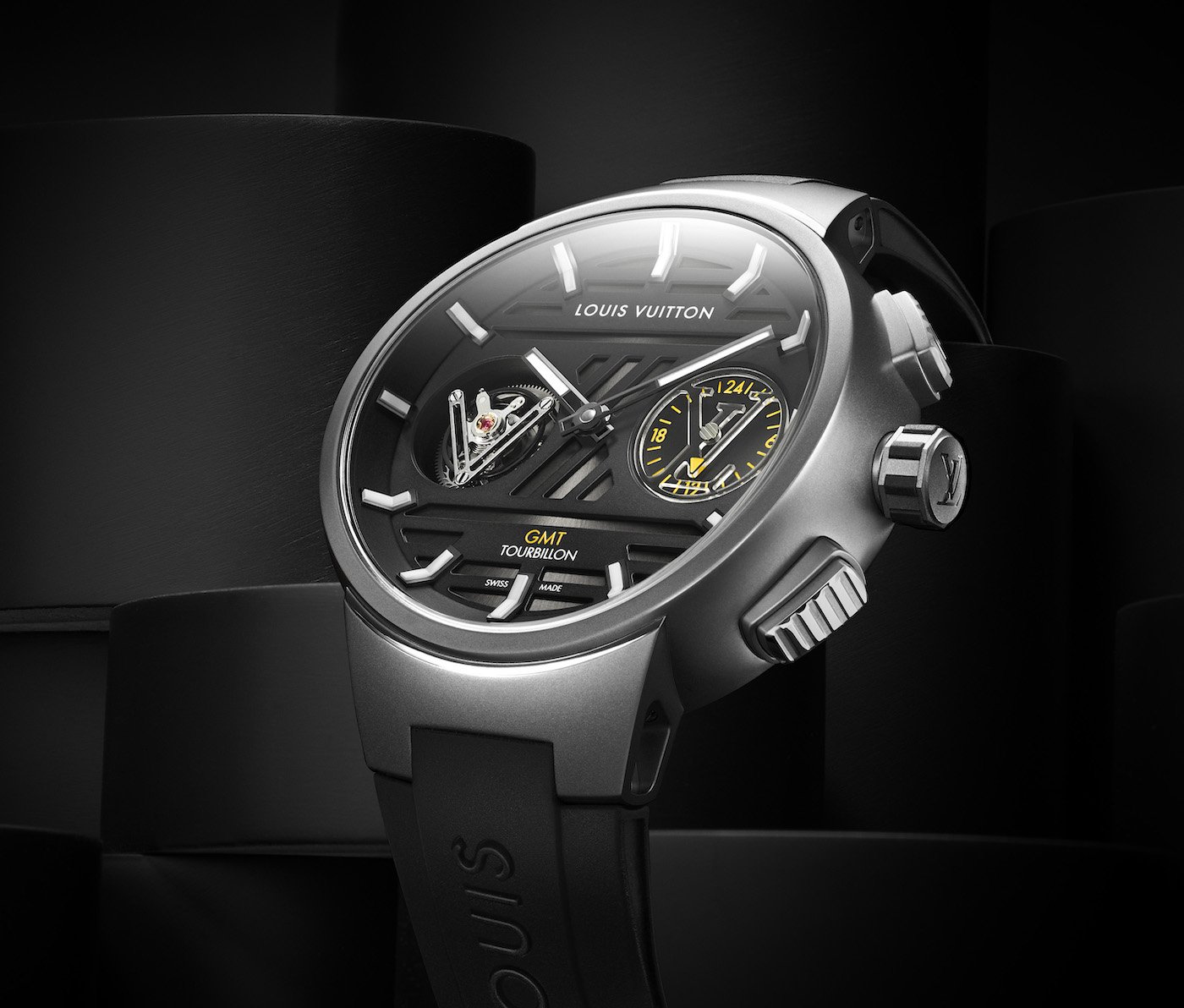 The New Louis Vuitton Tambour Slim Vivienne Jumping Hours 