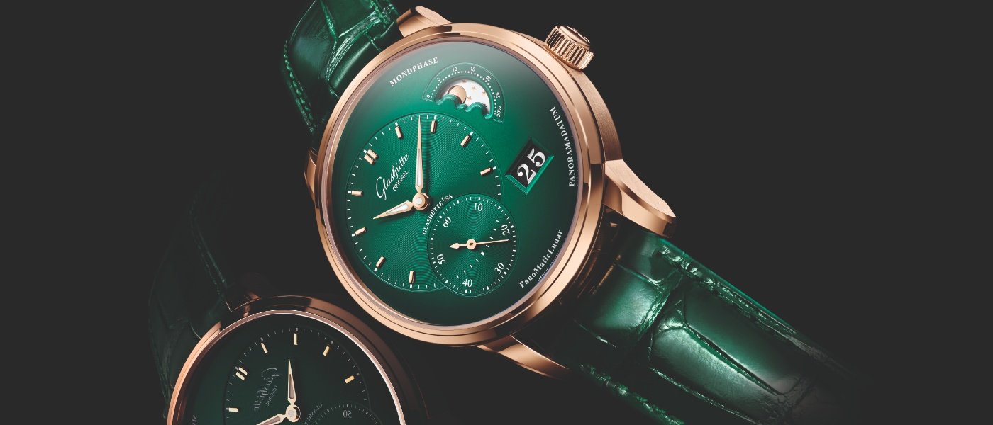 Glashütte Original: the PanoMaticLunar now in lush green