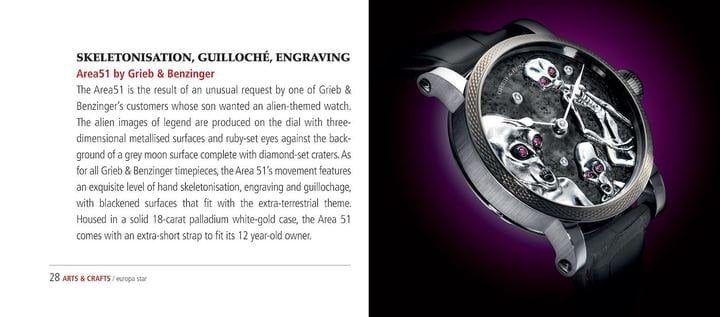 A model by Grieb & Benzinger, the brand long managed by Georg Bartkowiak, featured in Europa Star in 2013.