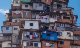 At the foot of their towers