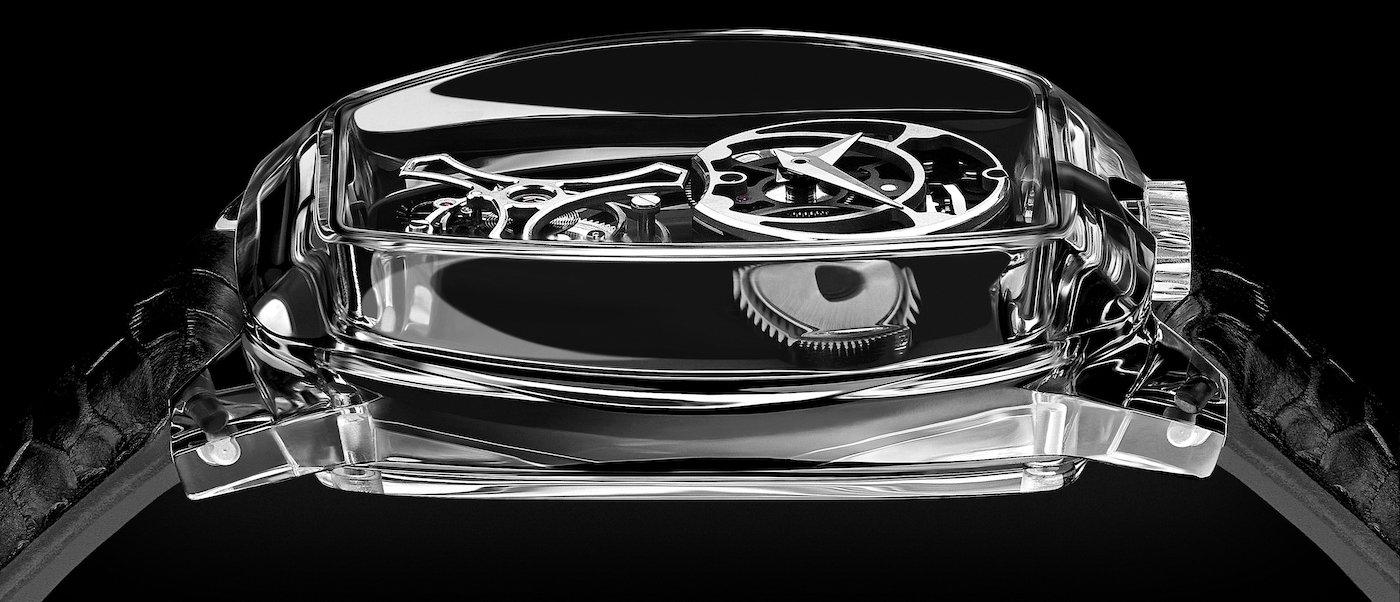 ArtyA presents the Curvy Purity Tourbillon in a sleek sapphire case