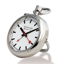 OFFICIAL SWISS RAILWAYS POCKET WATCH by Mondaine