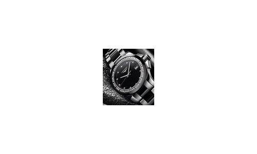 Longines' Ladies Diamond Conquest – Sporty Elegance in Black and White 