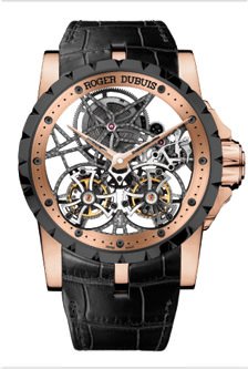 EXCALIBUR DOUBLE TOURBILLON SKELETON by Roger Dubuis