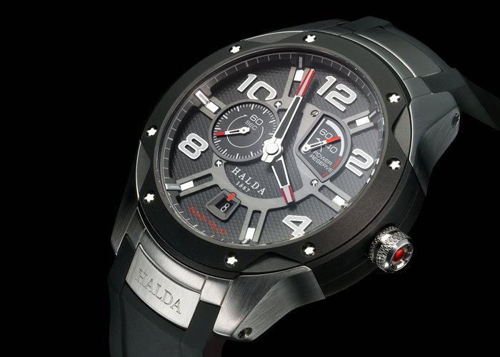 Halda race chronograph - especially developed in cooperation with F1-drivers