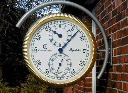 The R&#x00E9;gulateur as exterior clock 