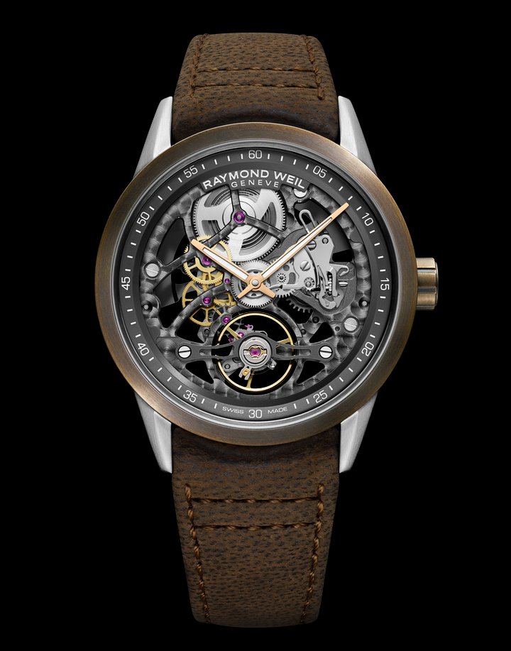 Raymond Weil: a new Freelancer Skeleton in bronze