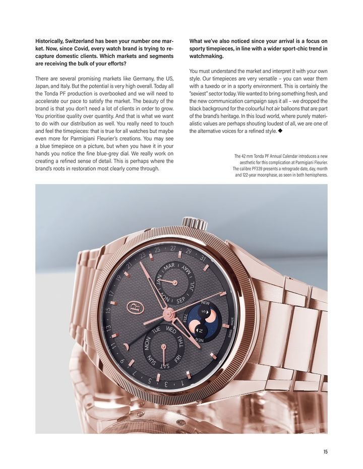 Parmigiani Fleurier: continuity confirmed