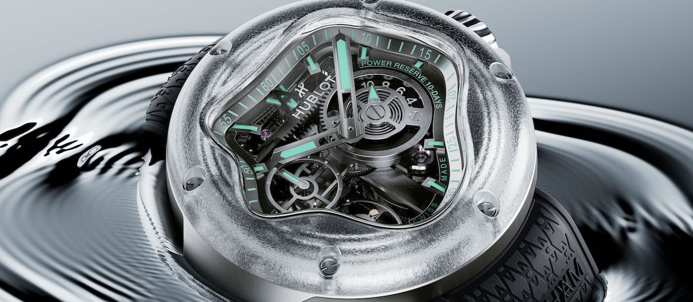 Hublot and Daniel Arsham unveil the MP-17 Arsham splash: a fluid evolution of artistic horology