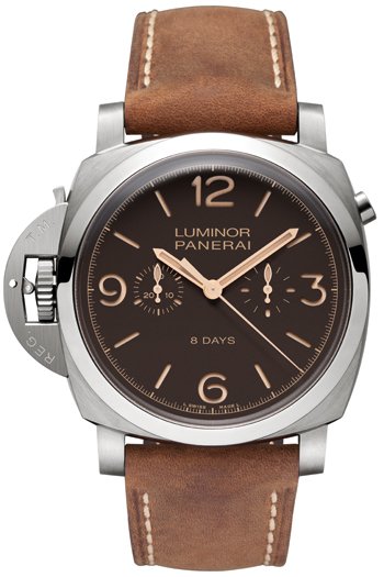 Luminor 1950 Chrono Monopulsante Left-Handed 8 Days by Officine Panerai