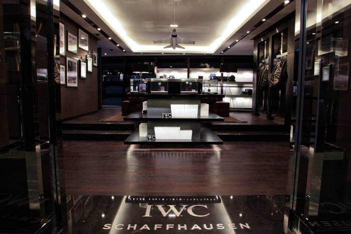 The interior of the IWC store at Parkview Green Mall, Beijing