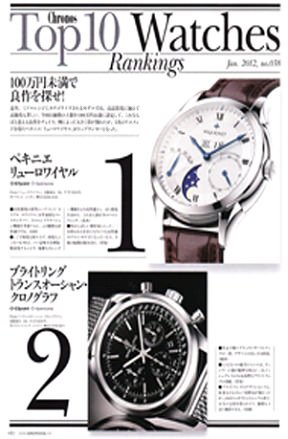 Pequignet's Rue Royale ranked Best Watch 2011 by Chronos Magazine