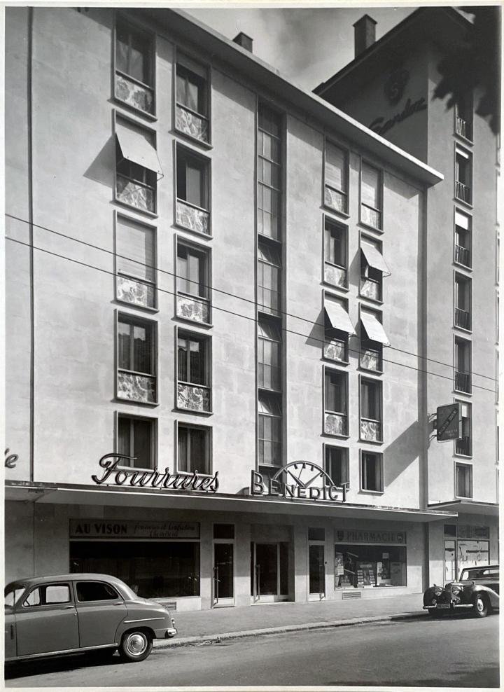 The offices of Benedict Watch in La Chaux-de-Fonds in the 1950s.