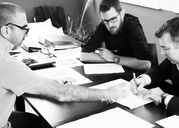 Hautlence CEO and founder Guillaume Tetu (Right) and Eric Cantona (Left)