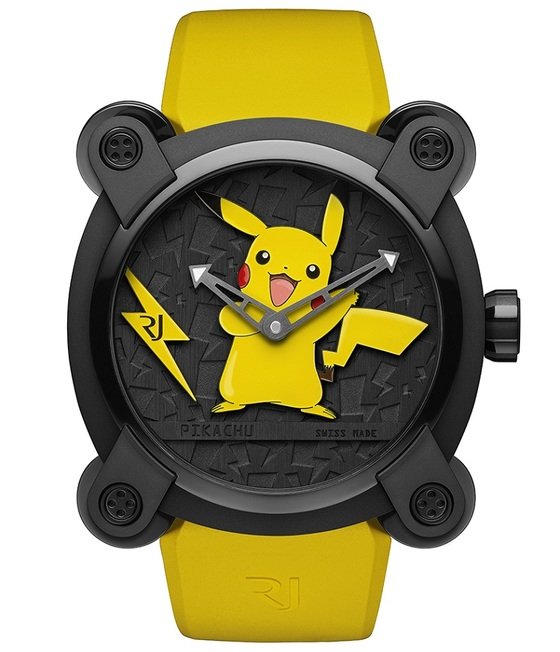 Romain Jerome plays with Pokémon