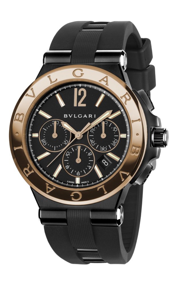 Diagono Ultranero Chronograph (Gold details)