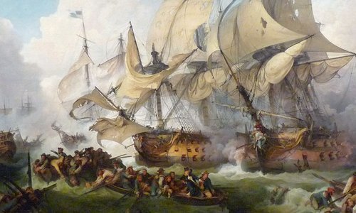 Who fired first, the French or the English?
