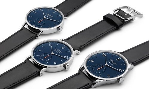 Nomos launches new series, has the blues