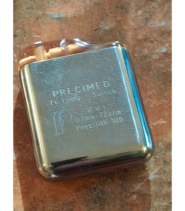 One of the first Precimed pacemakers (1978)