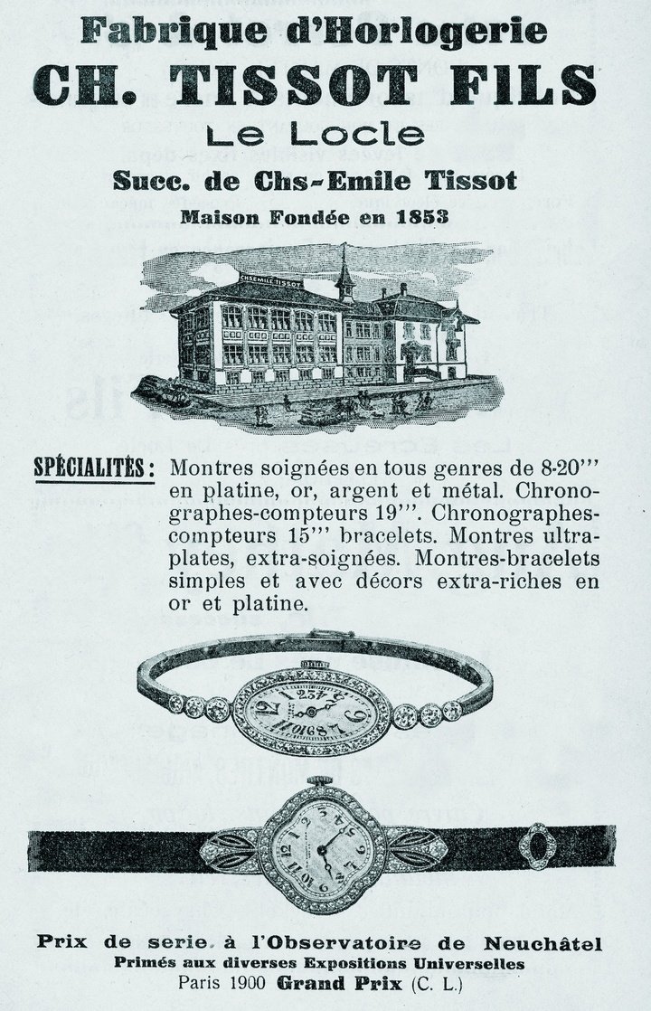 Tissot advertisement, 1918. Tissot Museum Collection.