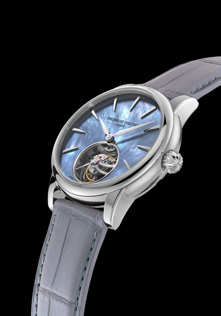 Frederique Constant's manufacture tourbillon dons mother-of-pearl facelift