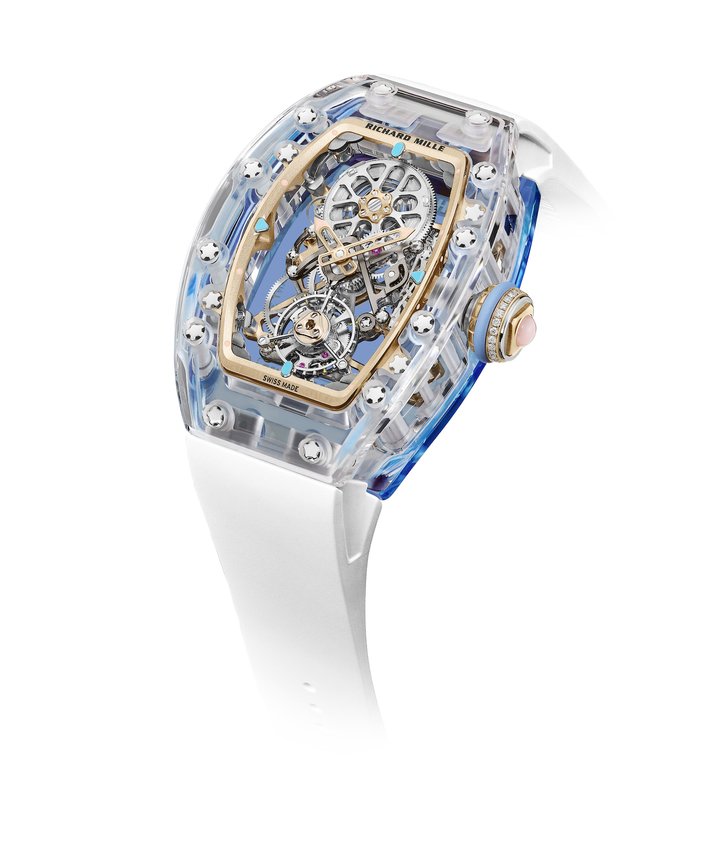 Richard Mille's first movement for sapphire case in the RM 75-01