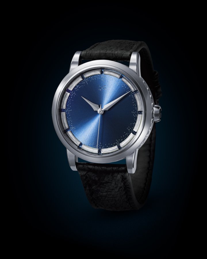 Gos Watches Sarek Frost features an advanced dial with 12 sapphire glass inserts.