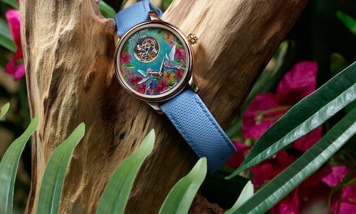 Jaquet Droz Petite Heure Minute Red Gold – Hummingbird