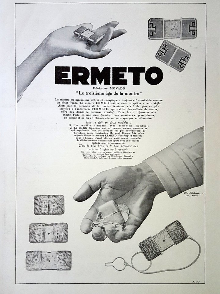 Vintage Movado Ermeto ad 